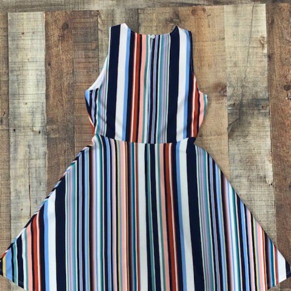 Vertical Stripe Spring Dress - Picture 3 of 3
